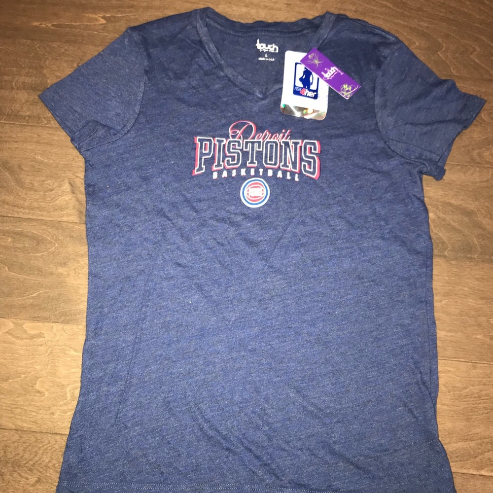 NBA 4 Her Detroit Pistons Shirt- Size L